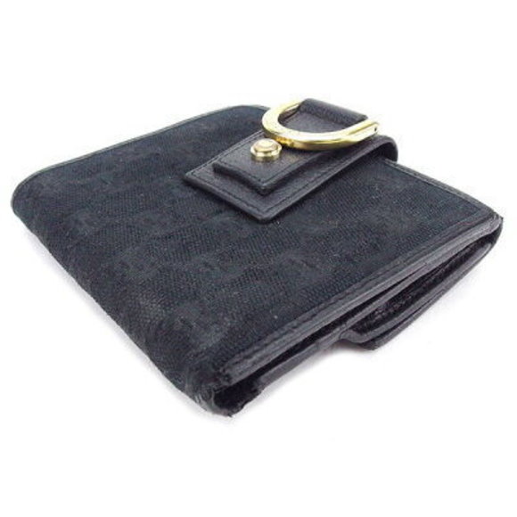 Gucci bifold Wallet black Leather GG - Picture 3 of 6